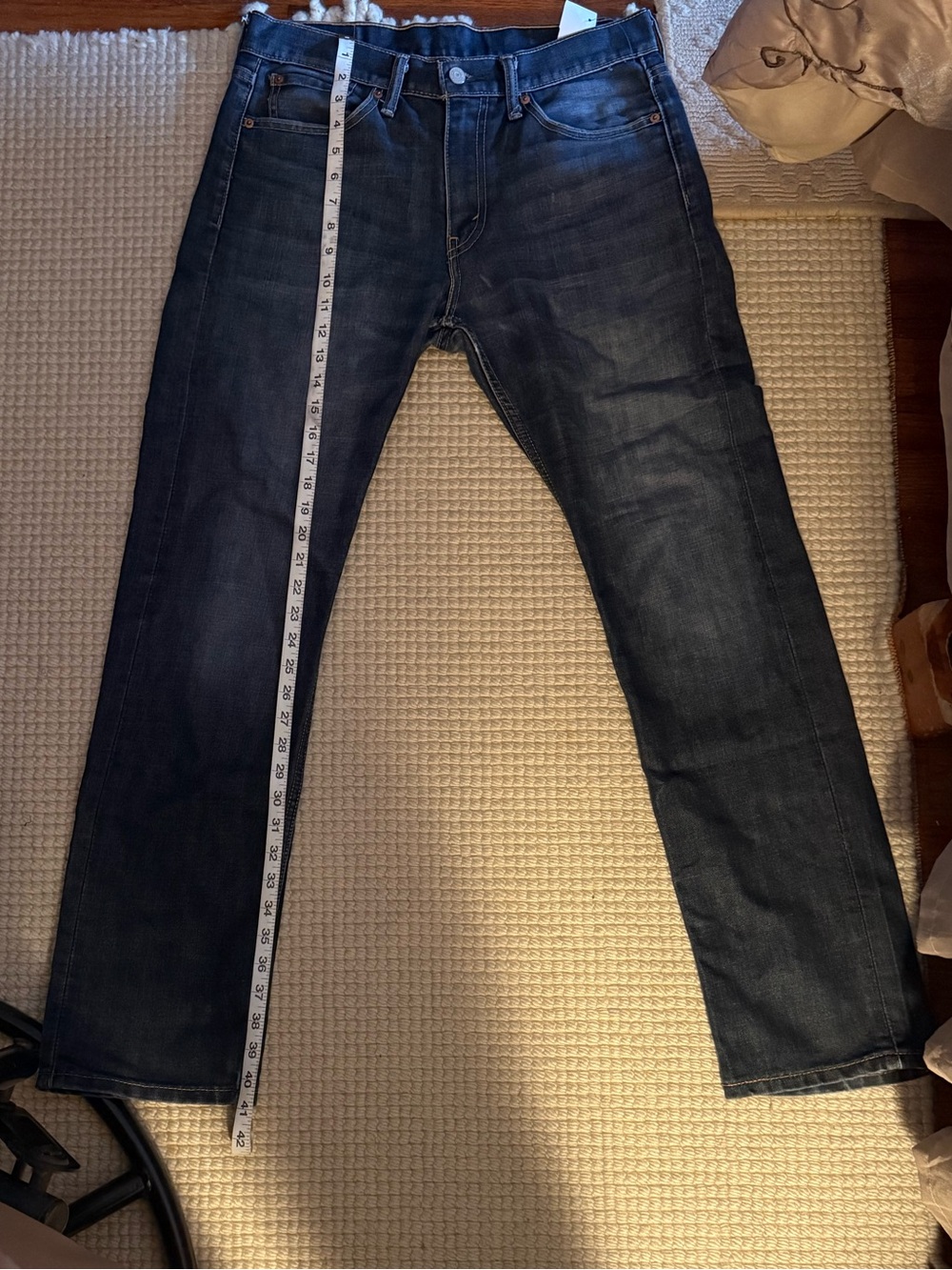 Levi's Men's Dark Blue Straight Jeans - 513 W32 L32